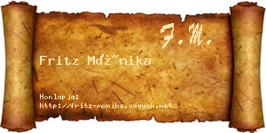 Fritz Mónika névjegykártya