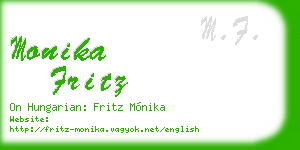 monika fritz business card