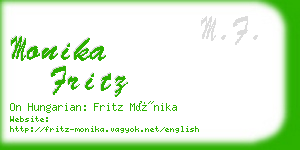 monika fritz business card